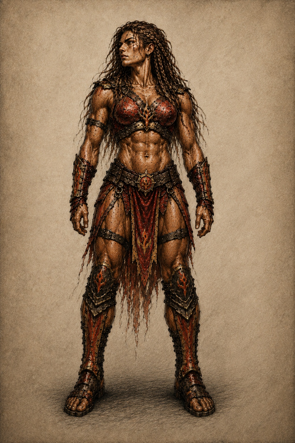 Ashka character sheet artwork