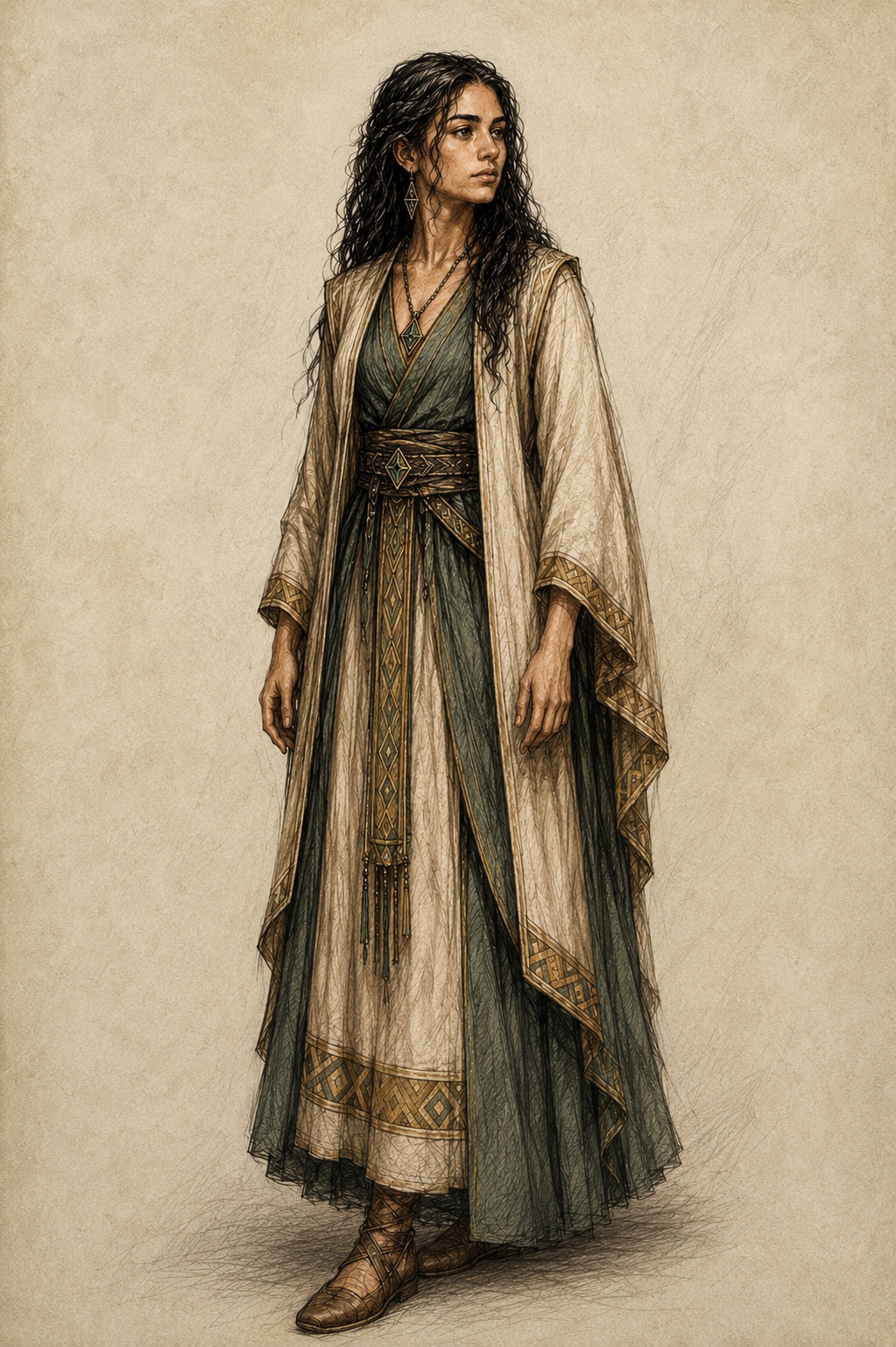 Elaria character sheet artwork