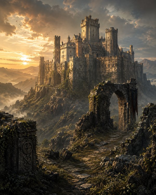 Ancient castle representing the lore of Ankhara